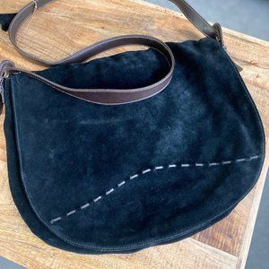 Giani Bernini Black Suede Crossbody